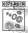 Фото 1 0375-RD7R FEBEST Ремкомплект тормозного суппорта