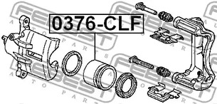 Фото 1 0376-CLF FEBEST Поршень суппорта тормозного