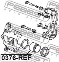 Фото 1 0376-REF FEBEST Поршень суппорта тормозного