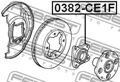 Фото 1 0382-CE1F FEBEST Ступица колеса