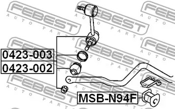 Фото 1 0423-003 FEBEST Стойка стабилизатора подвески