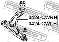 Фото 1 0424-CWRH FEBEST Рычаг подвески