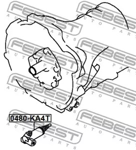 Фото 1 0480-KA4T FEBEST Рабочий цилиндр сцепления
