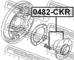 Фото 1 0482-CKR FEBEST Ступица в сборе с подшипником