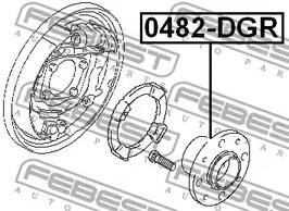 Фото 1 0482-DGR FEBEST Ступица колеса