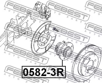 Фото 1 0582-3R FEBEST Ступица колеса