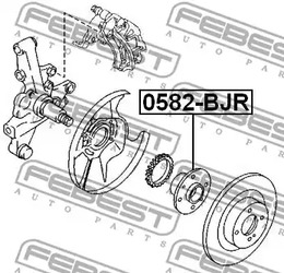 Фото 1 0582-BJR FEBEST Ступица колеса