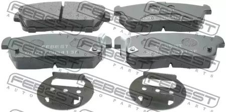 Колодки тормозные передние комплект FEBEST 0701-GA413F