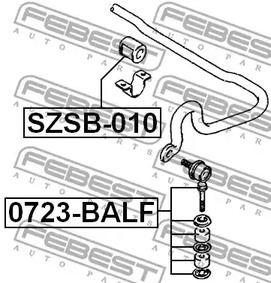 Фото 1 0723-BALF FEBEST Тяга стабилизатора