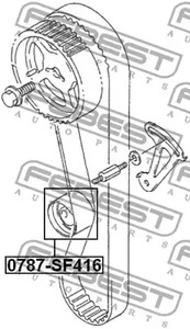 Фото 1 0787-SF416 FEBEST Натяжной ролик, ремень ГРМ