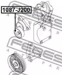 Фото 1 1087-J200 FEBEST Ролик приводного ремня