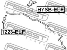 Фото 1 1223-ELF FEBEST Стойка стабилизатора подвески левый