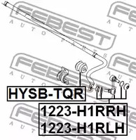 Фото 1 1223-H1RRH FEBEST Стойка стабилизатора подвески