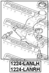 Фото 1 1224-LANRH FEBEST Рычаг подвески правый передний