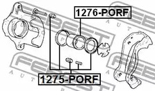Фото 1 1275-PORF FEBEST Ремкомплект тормозного суппорта
