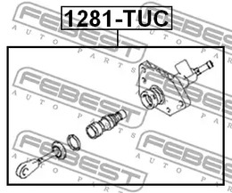 Фото 1 1281-TUC FEBEST Рабочий цилиндр сцепления