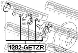 Фото 1 1282-GETZR FEBEST Ступица колеса