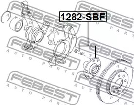 Фото 1 1282-SBF FEBEST Ступица передняя