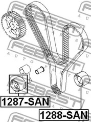 Фото 1 1287-SAN FEBEST Ролик ремня грм