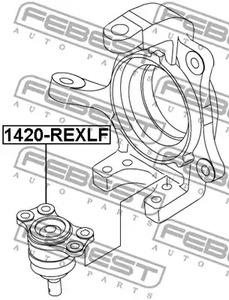 Фото 1 1420-REXLF FEBEST Опора шаровая