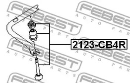 Фото 1 2123-CB4R FEBEST Тяга стабилизатора