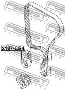 Фото 1 2187-CB4 FEBEST Ролик натяжителя ремня грм