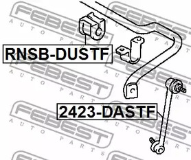 Фото 1 2423-DASTF FEBEST Тяга / стойка, стабилизатор