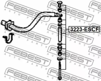 Фото 1 3223-ESCF FEBEST Тяга стабилизатора