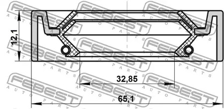 Фото 1 95IDS-34651212X FEBEST Сальник КПП