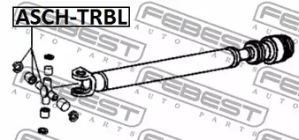 Фото 1 ASCH-TRBL FEBEST Крестовина карданной передачи