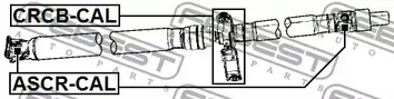 Фото 1 ASCR-CAL FEBEST Крестовина карданной передачи