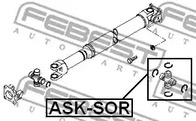 Фото 1 ASK-SOR FEBEST Вал сошки рулевого управления