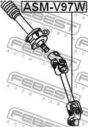 Фото 1 ASM-V97W FEBEST Карданный вал