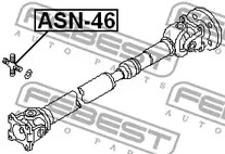 Фото 1 ASN-46 FEBEST Шарнир, продольный вал