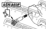 Фото 1 ASN-A60F FEBEST Крестовина карданной передачи