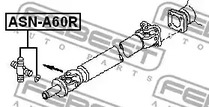 Фото 1 ASN-A60R FEBEST Крестовина карданной передачи