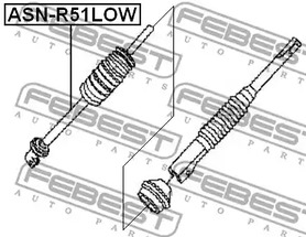 Фото 1 ASN-R51LOW FEBEST Карданный вал