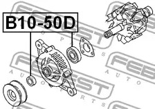 Фото 1 B10-50D FEBEST Подшипник со стороны привода, генератор