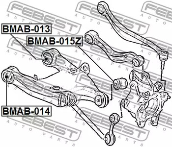 Фото 1 BMAB-015Z FEBEST Подвеска, рычаг независимой подвески колеса