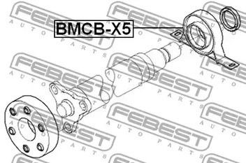 Фото 1 BMCB-X5 FEBEST Опора кардана