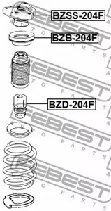 Фото 1 BZD-204F FEBEST Буфер, амортизация