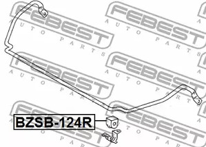 Фото 1 BZSB-124R FEBEST Опора, стабилизатор