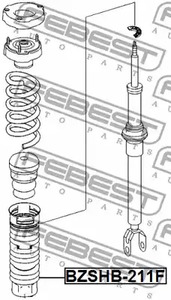 Фото 1 BZSHB-211F FEBEST Защитный колпак / пыльник, амортизатор