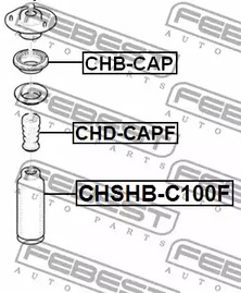 Фото 1 CHB-CAP FEBEST Подшипник качения, опора стойки амортизатора