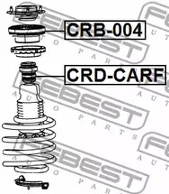 Фото 1 CRB-004 FEBEST Подшипник качения, опора стойки амортизатора