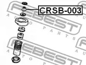 Фото 1 CRSB-003 FEBEST Дистанционная труба, амортизатор