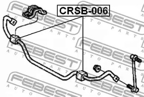 Фото 1 CRSB-006 FEBEST Опора, стабилизатор