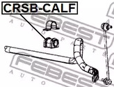 Фото 1 CRSB-CALF FEBEST Втулка, стабилизатор