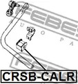 Фото 1 CRSB-CALR FEBEST Опора, стабилизатор