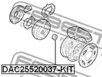 Фото 1 DAC25520037-KIT FEBEST Комплект подшипника ступицы колеса